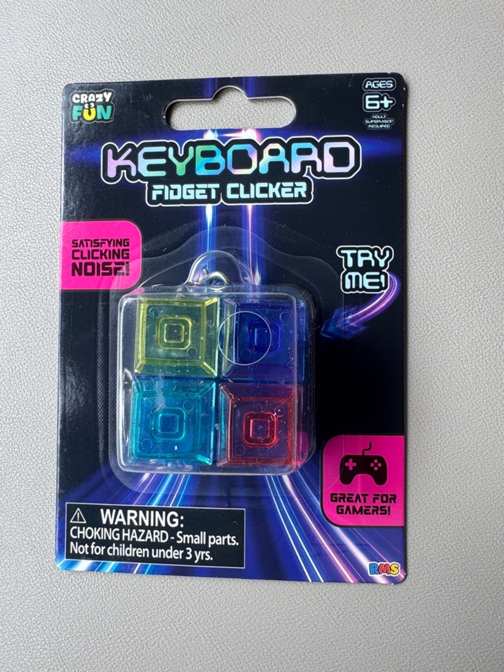 Keyboard Fidget Clicker — Multicolor Click Key Set